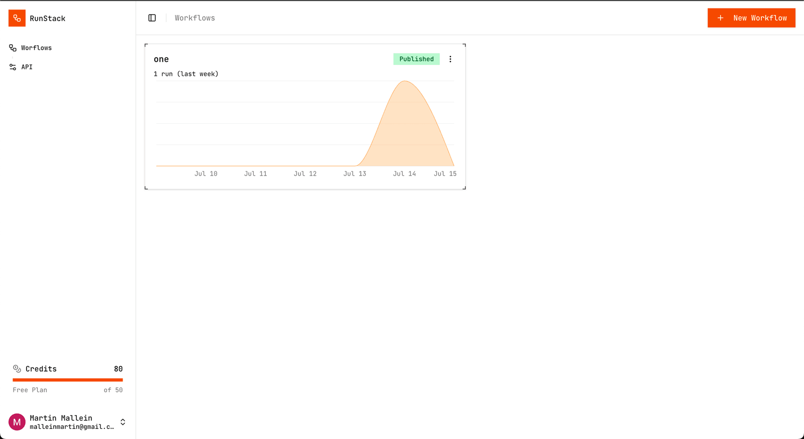 Runstack preview